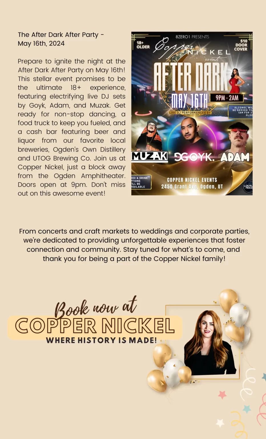 Copper Nickel Events April Newsletter